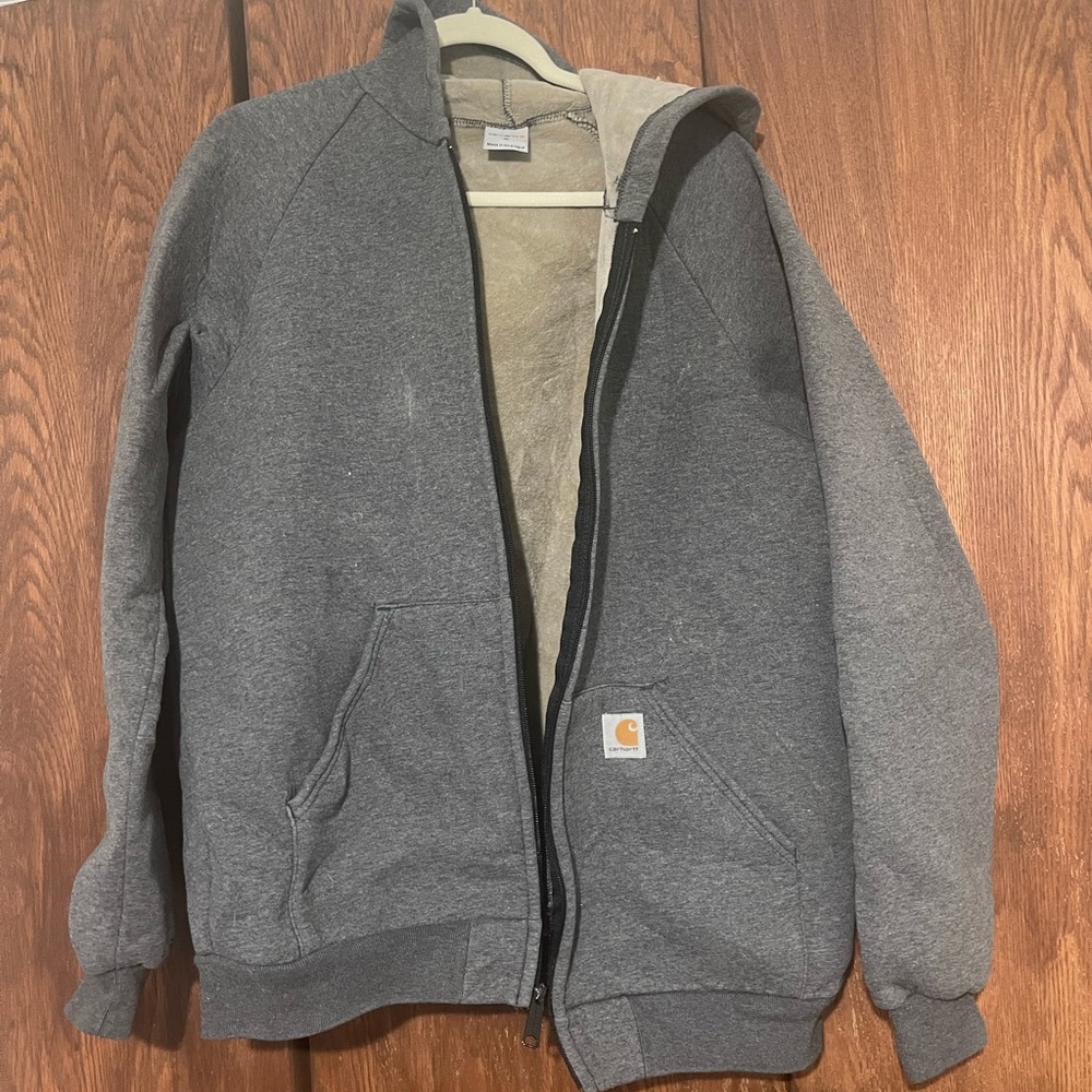 Carhartt hooded fleece jacket